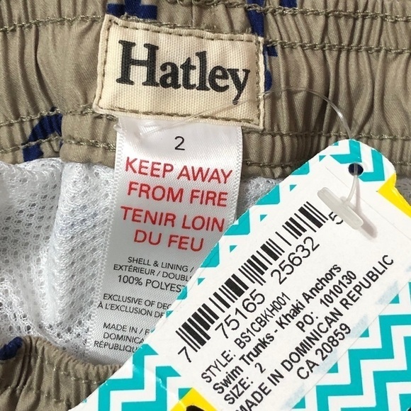 Hatley swim trunks with anchors, NWT, size 2 - Picture 5 of 5